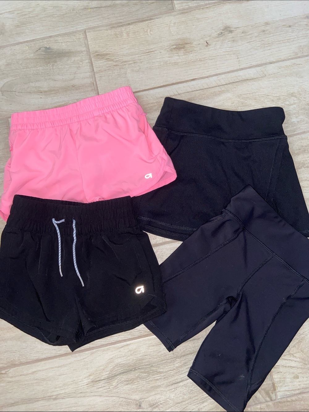 Gap Athletic Girls' Active Bike Shorts Skort Skirt Shorts Black Pink XS 5T